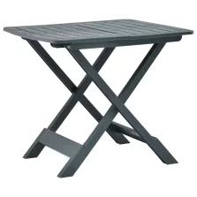   vidaXL zöld műanyag összecsukható kerti asztal 79 x 72 x 70 cm