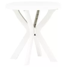 vidaXL fehér műanyag bisztróasztal Ø70 cm