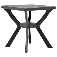   vidaXL antracitszürke műanyag bisztróasztal 70 x 70 x 72 cm