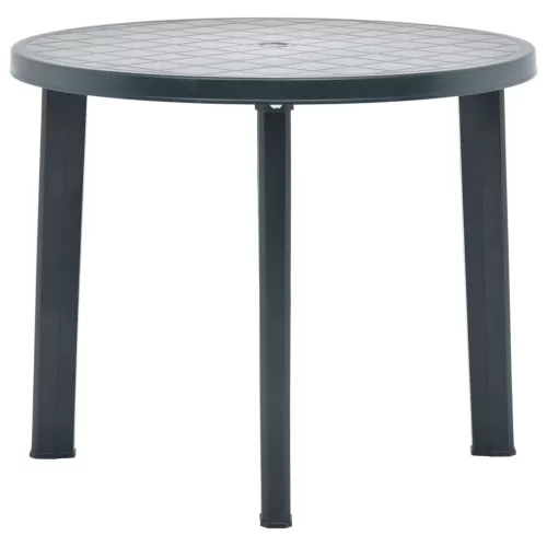 vidaXL zöld műanyag kerti asztal 89 cm