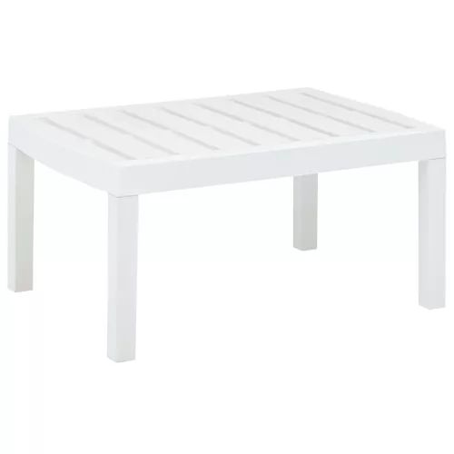 vidaXL fehér műanyag kerti asztal 78 x 55 x 38 cm
