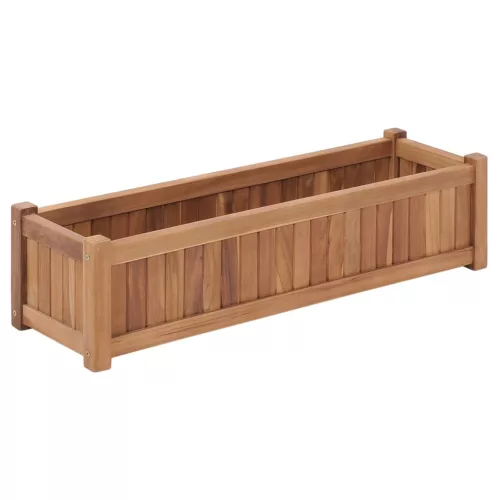 vidaXL tömör tíkfa magaságyás 100 x 30 x 25 cm