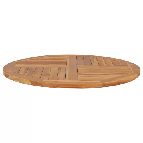 vidaXL kerek tömör tíkfa asztallap 2,5 cm 90 cm