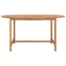vidaXL tömör tíkfa kerti asztal 150 x 76 cm