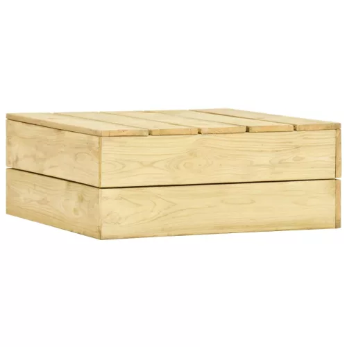 vidaXL impregnált fenyőfa kerti asztal 75 x 75 x 31 cm