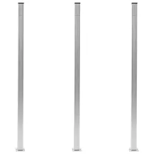 vidaXL 3 db alumínium kerítésoszlop 185 cm