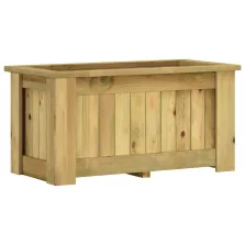 vidaXL impregnált fenyőfa magaságyás 100 x 50 x 50 cm