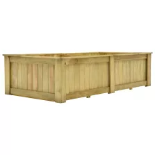 vidaXL impregnált fenyőfa magaságyás 196 x 100 x 50 cm