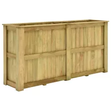 vidaXL impregnált fenyőfa magaságyás 196 x 50 x 100 cm