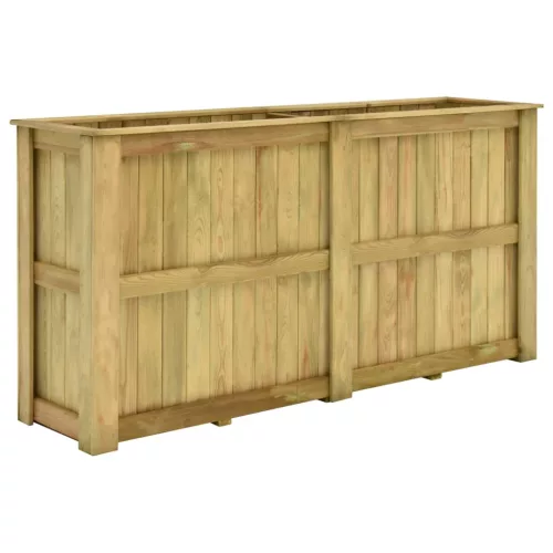 vidaXL impregnált fenyőfa magaságyás 196 x 50 x 100 cm