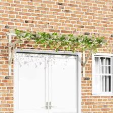 vidaXL tömör fenyőfa ajtó előtető 200 x 100 x 100 cm