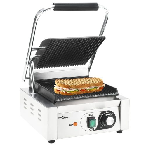 vidaXL kontaktgrill rozsdamentes acélból 1800 W 31 x 30,5 x 20 cm