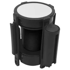   vidaXL fekete visszahúzható szíjas elválasztókorlát 200 cm