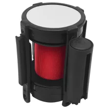   vidaXL piros visszahúzható szíjas elválasztókorlát 200 cm