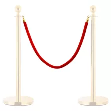 vidaXL piros és arany bársony szalagkötél