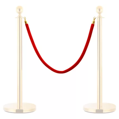 vidaXL piros és arany bársony szalagkötél