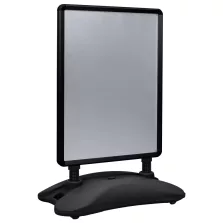 vidaXL fekete A1-es alumíniumötvözet poszterállvány