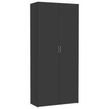   vidaXL szürke szerelt fa tárolószekrény 80 x 35,5 x 180 cm