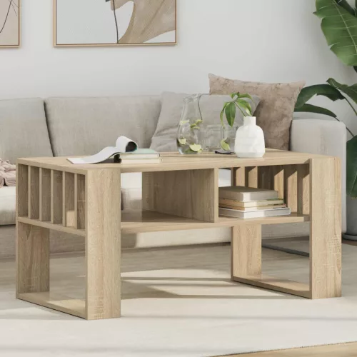vidaXL Dohányzóasztal Sonoma tölgy 92 x 49,5 x 45 cm Faanyag