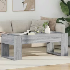   vidaXL Dohányzóasztal Szürke Sonoma 110 x 50 x 41 cm Faanyag