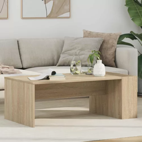 vidaXL Dohányzóasztal Sonoma tölgy 95 x 50 x 34 cm Faanyag