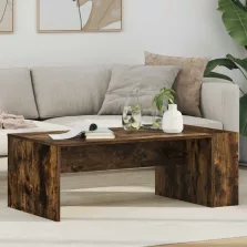   vidaXL Dohányzóasztal Füstölt tölgy 95 x 50 x 34 cm Faanyag