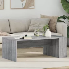  vidaXL Dohányzóasztal Szürke Sonoma 95 x 50 x 34 cm Faanyag