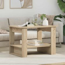   vidaXL Dohányzóasztal Sonoma tölgy 72 x 50 x 50 cm Faanyag