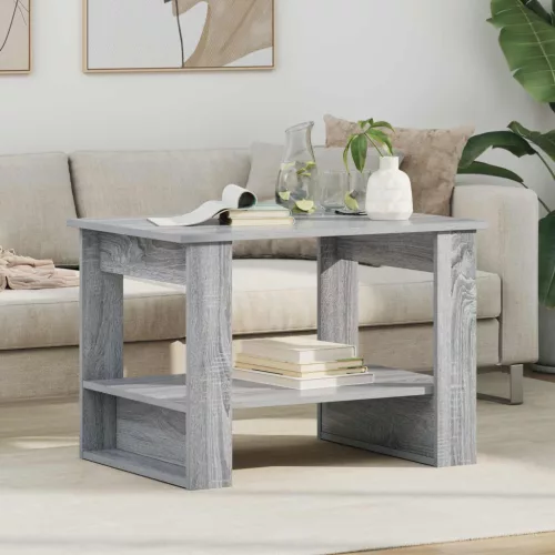 vidaXL Dohányzóasztal Szürke Sonoma 72 x 50 x 50 cm Faanyag