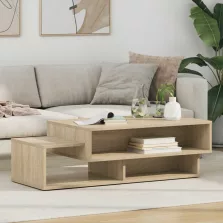   vidaXL Dohányzóasztal Sonoma tölgy 105 x 50 x 32,5 cm Faanyag