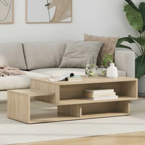 vidaXL Dohányzóasztal Sonoma tölgy 105 x 50 x 32,5 cm Faanyag