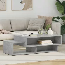   vidaXL Dohányzóasztal Beton Szürke 105 x 50 x 32,5 cm Faanyag