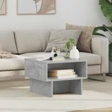   vidaXL Dohányzóasztal Beton Szürke 48 x 46 x 35 cm Faanyag