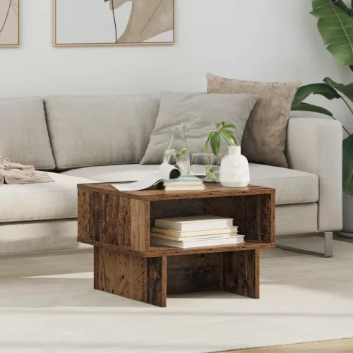 vidaXL Dohányzóasztal Öreg fa 48 x 46 x 35 cm Faanyag