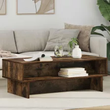   vidaXL Dohányzóasztal Füstölt tölgy 100 x 46 x 35 cm Faanyag