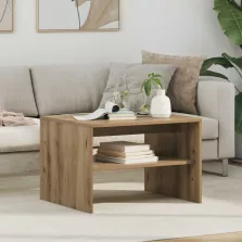   vidaXL Dohányzóasztal Artisan tölgy 60 x 50 x 40 cm Faanyag