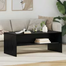   vidaXL Dohányzóasztal Fekete tölgy 100 x 50 x 40 cm Faanyag