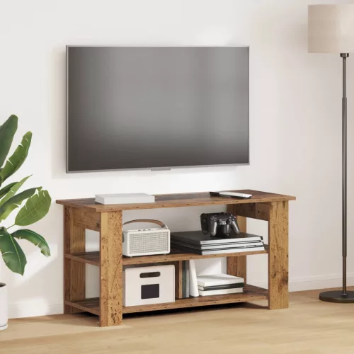vidaXL TV állvány Öreg fa 100 x 40 x 50 cm