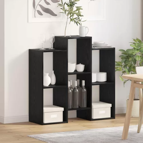 vidaXL Széf Fekete tölgy 90 x 30 x 90 cm