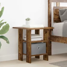   vidaXL Éjjeli asztal fiókkal Füstölt tölgy 41 x 40 x 45 cm Faanyag