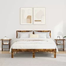   vidaXL Éjjeli asztal 2 pcs Füstölt tölgy 41 x 40 x 45 cm Faanyag