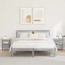   vidaXL Éjjeli asztal 2 pcs Szürke Sonoma 41 x 40 x 45 cm Faanyag