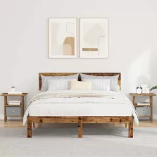   vidaXL Éjjeli asztal fiókkal 2 pcs Öreg fa 41 x 40 x 45 cm Faanyag