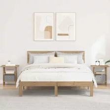   vidaXL Éjjeli asztal 2 pcs Artisan tölgy 41 x 40 x 45 cm Faanyag