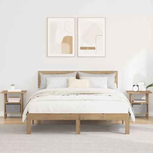 vidaXL Éjjeli asztal 2 pcs Artisan tölgy 41 x 40 x 45 cm Faanyag