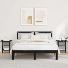   vidaXL Éjjeli asztal 2 pcs Fekete tölgy 41 x 40 x 45 cm Faanyag