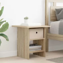   vidaXL Éjjeli asztal fiókkal Sonoma tölgy 41 x 40 x 45 cm Faanyag