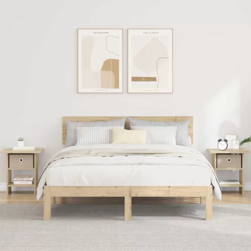 vidaXL Éjjeli asztal 2 pcs Sonoma tölgy 41 x 40 x 45 cm Faanyag