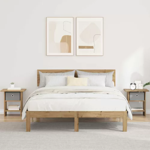 vidaXL Éjjeli asztal 2 pcs Artisan tölgy 41 x 40 x 45 cm Faanyag