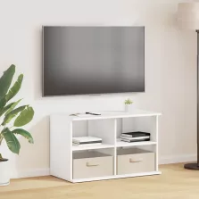 vidaXL TV állvány fiókkal Fehér 79 x 40 x 48 cm
